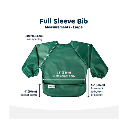Tiny Twinkle Long Sleeve Bib Toddler Slate Olive - 2 pack