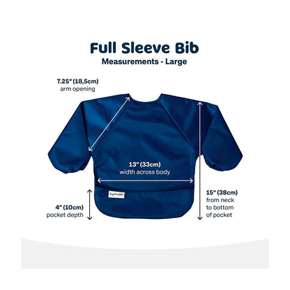 Tiny Twinkle Long Sleeve Bib Toddler Grey Indigo - 2 pack
