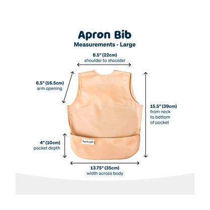 Tiny Twinkle Apron Bib Toddler Sand Cinnamon - 2 pack