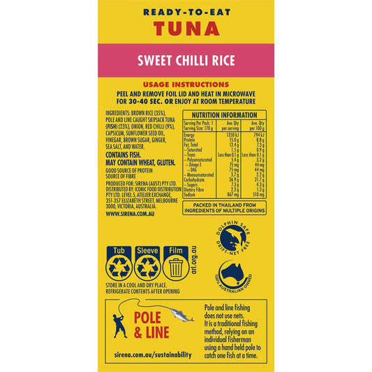 Sirena Tuna Sweet Chilli Rice 170g