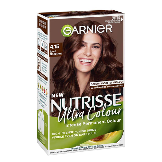 Garnier Nutrisse Hair Colour 4.15 Iced Chestnut Each