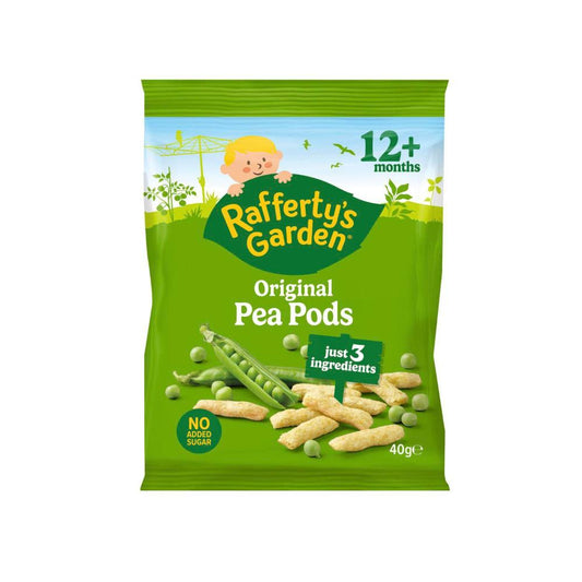 Raffertys Garden Pea Pods Original 12 Months+ - 40g