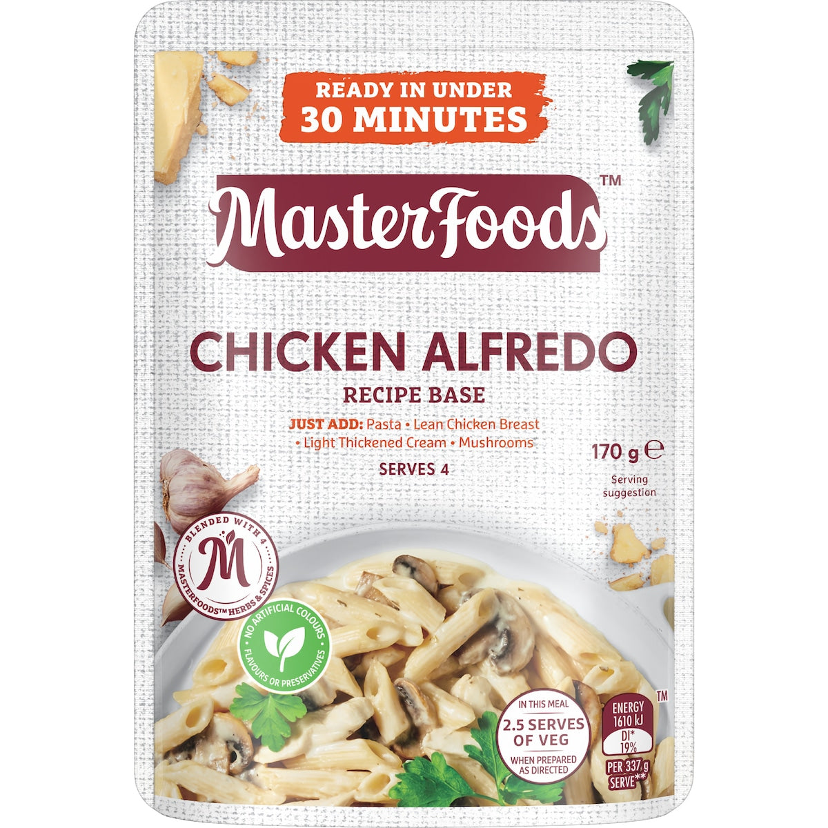 Masterfoods Chicken Alfredo Recipe Base 170g