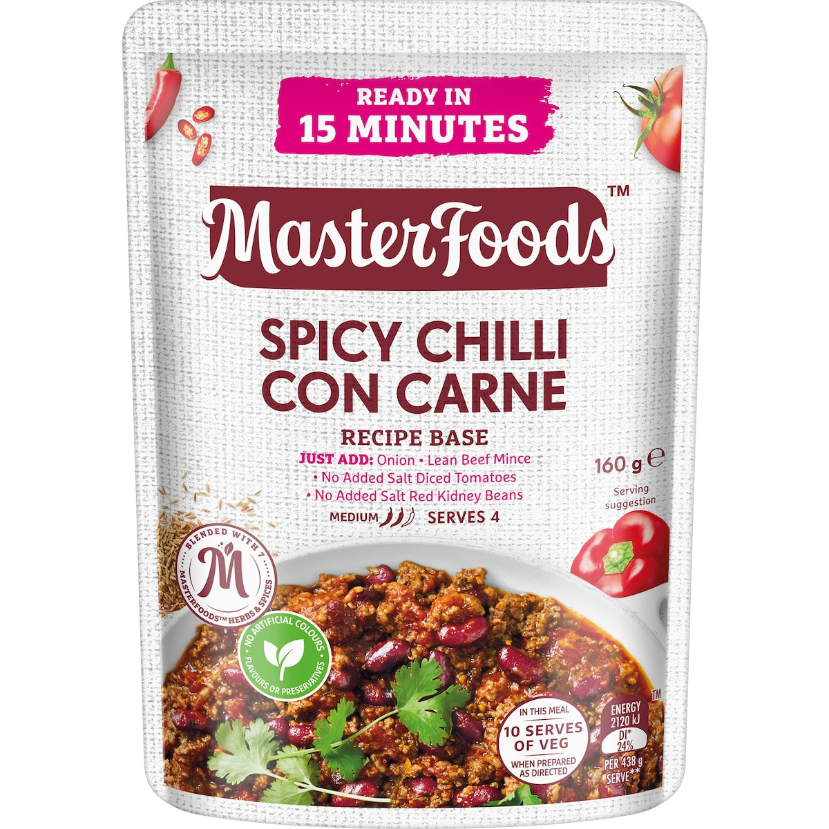 MasterFoods Chilli Con Carne Recipe Base 170g