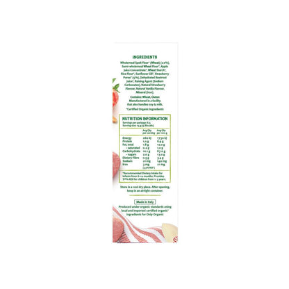 Only Organic 10 Months+ Strawberry Vanilla & Spelt Biscuits - 100g