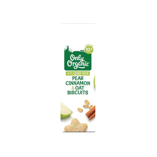 Only Organic Pear & Cinnamon Oat Biscuits 10 Months+ - 100 GRAM