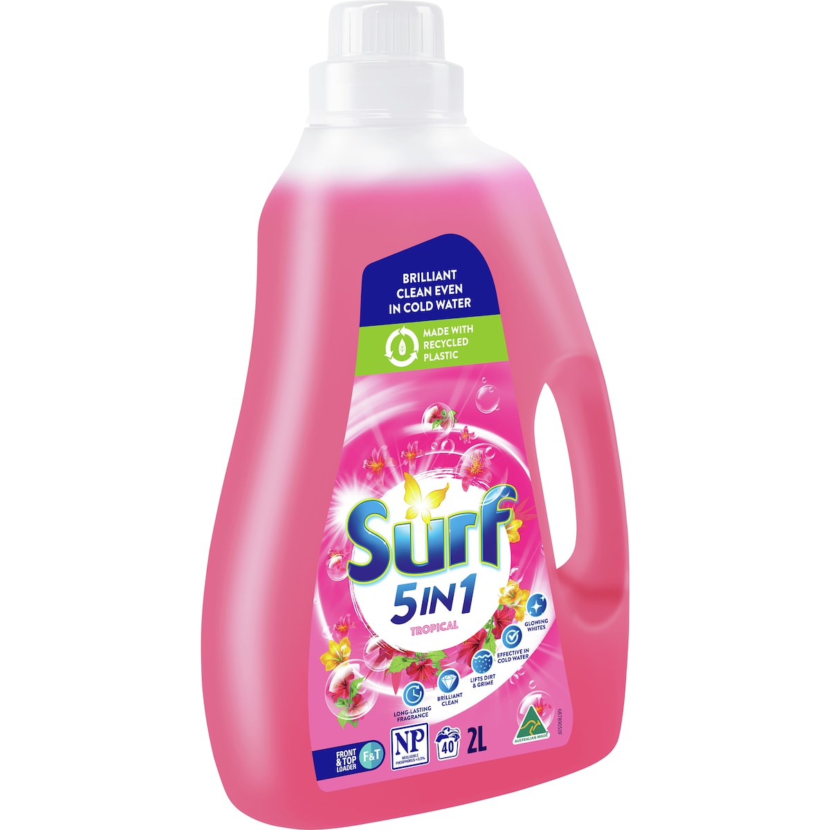 Surf Laundry Liquid Detergent Tropical 2l