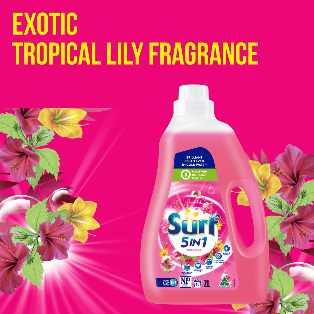 Surf Washing Liquid Tropical Lily 40 Washes 2 l
