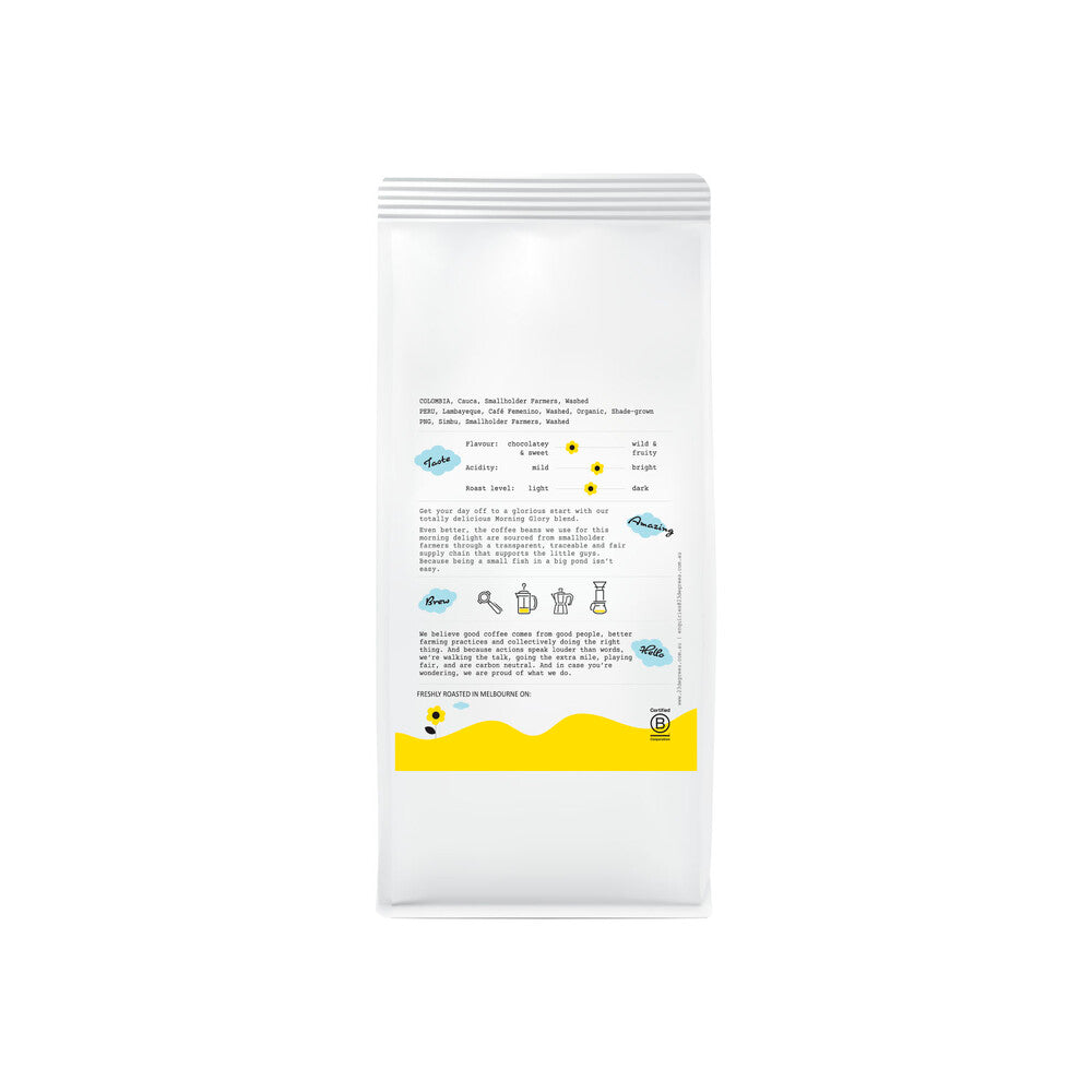 23 Degrees Coffee Roasters Morning Glory Espresso Blend Whole Bean - 1kg