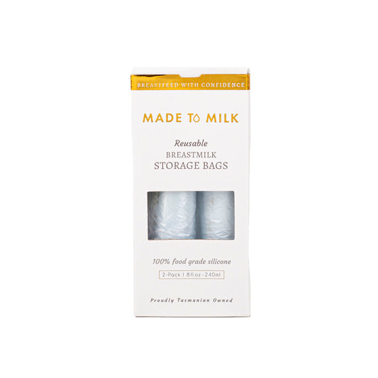 Made To Milk Reusable Breastmilk Storage Bags Blue - 2 pack