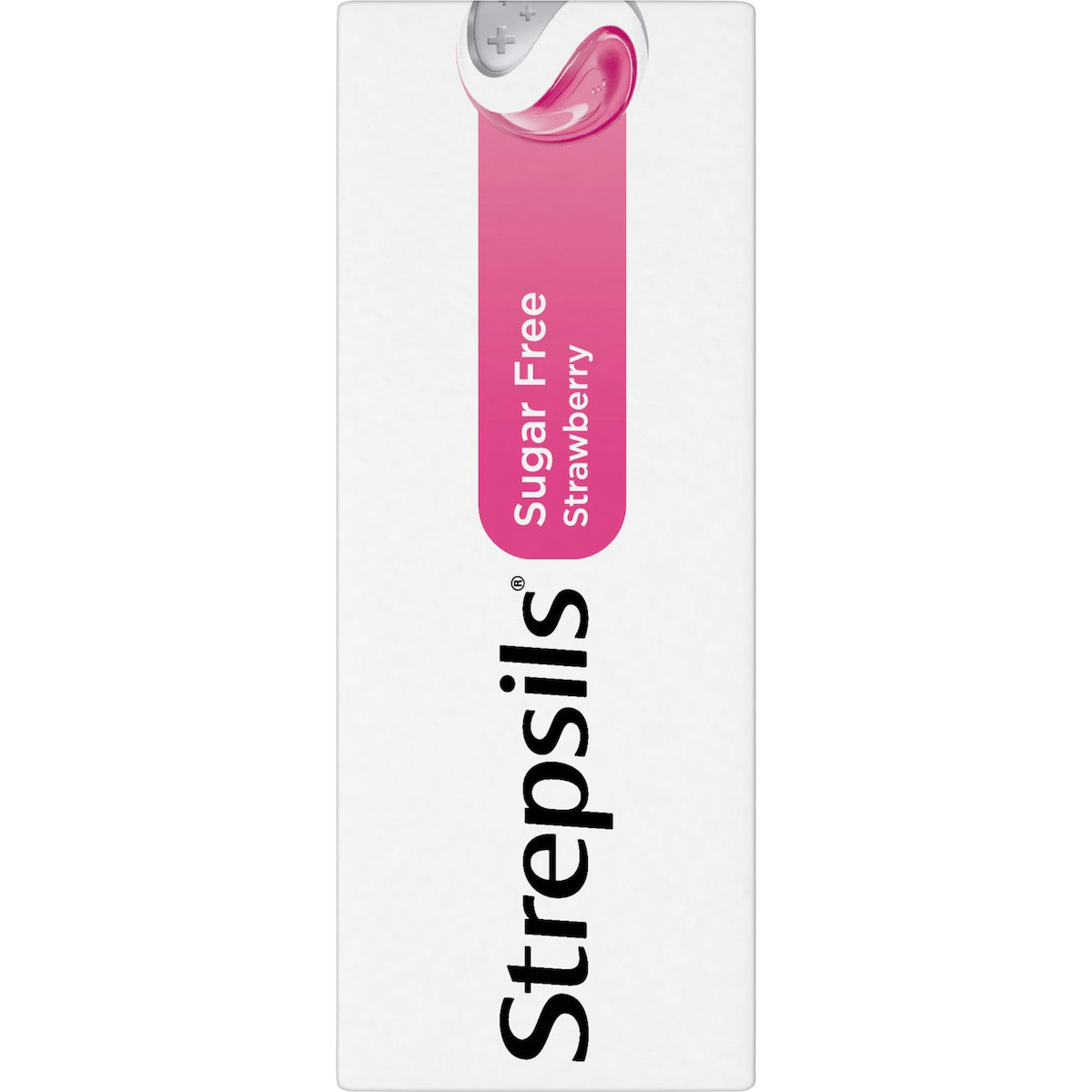 Strepsils Sore Throat Sugar Free Strawberry Lozenges 36 Pack