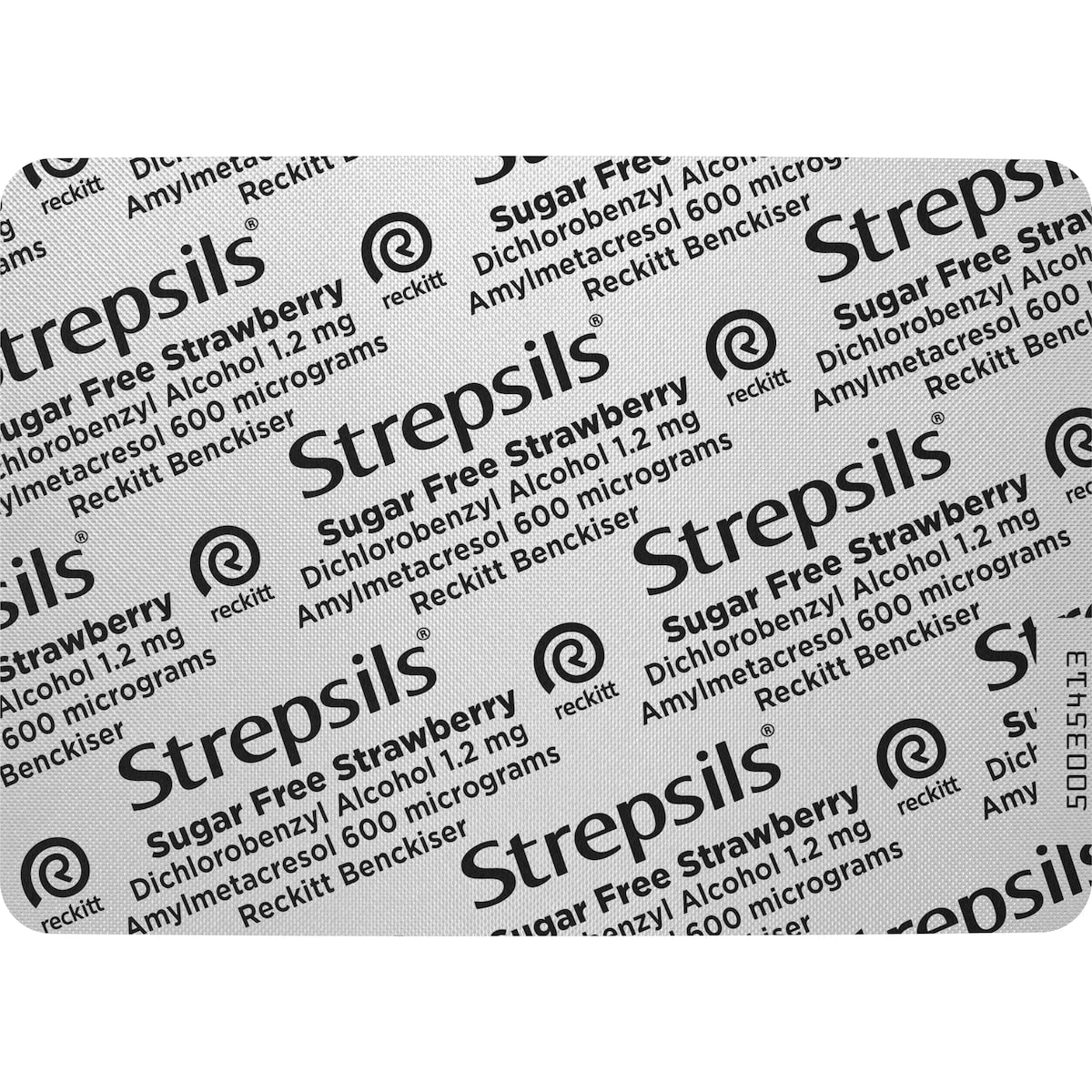 Strepsils Sore Throat Sugar Free Strawberry Lozenges 36 Pack