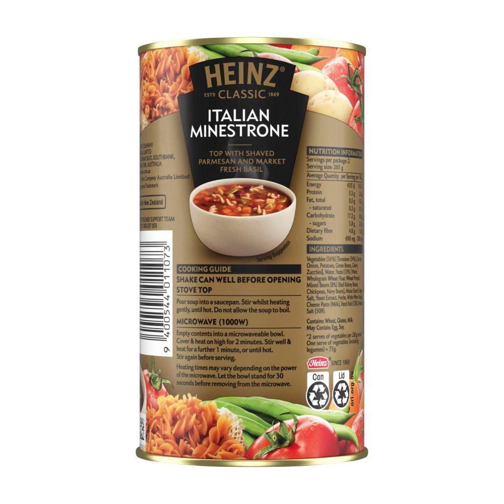 Heinz assic Italian Minestrone Soup Can - 535g