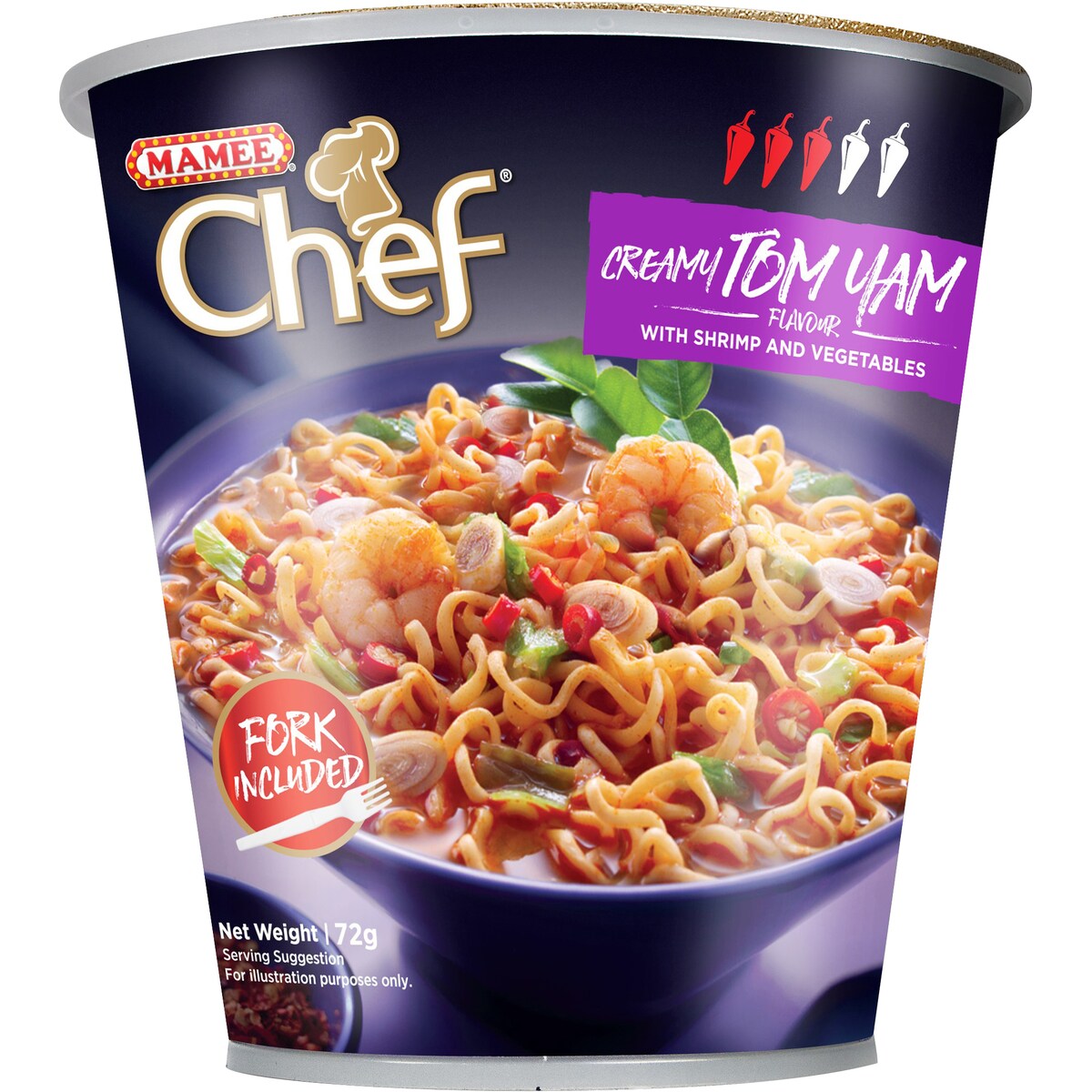 Mamee Chef Tom Yam Cup 72g