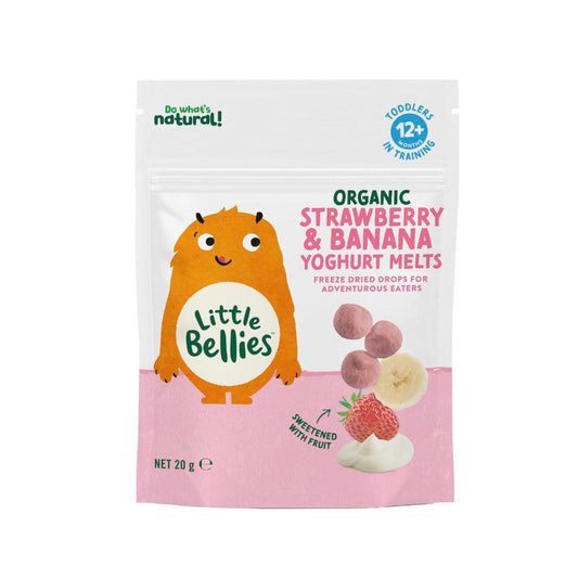 Little Bellies Organic Strawberry & Banana Yoghurt Melts - 20g