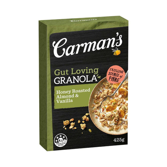 Carman's Granola Gut Loving Honey Roasted Almond & Super Seed - 425g