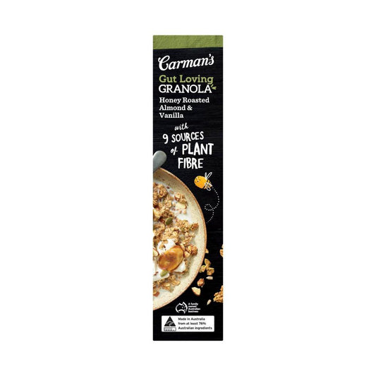 Carman's Granola Gut Loving Honey Roasted Almond & Super Seed - 425g