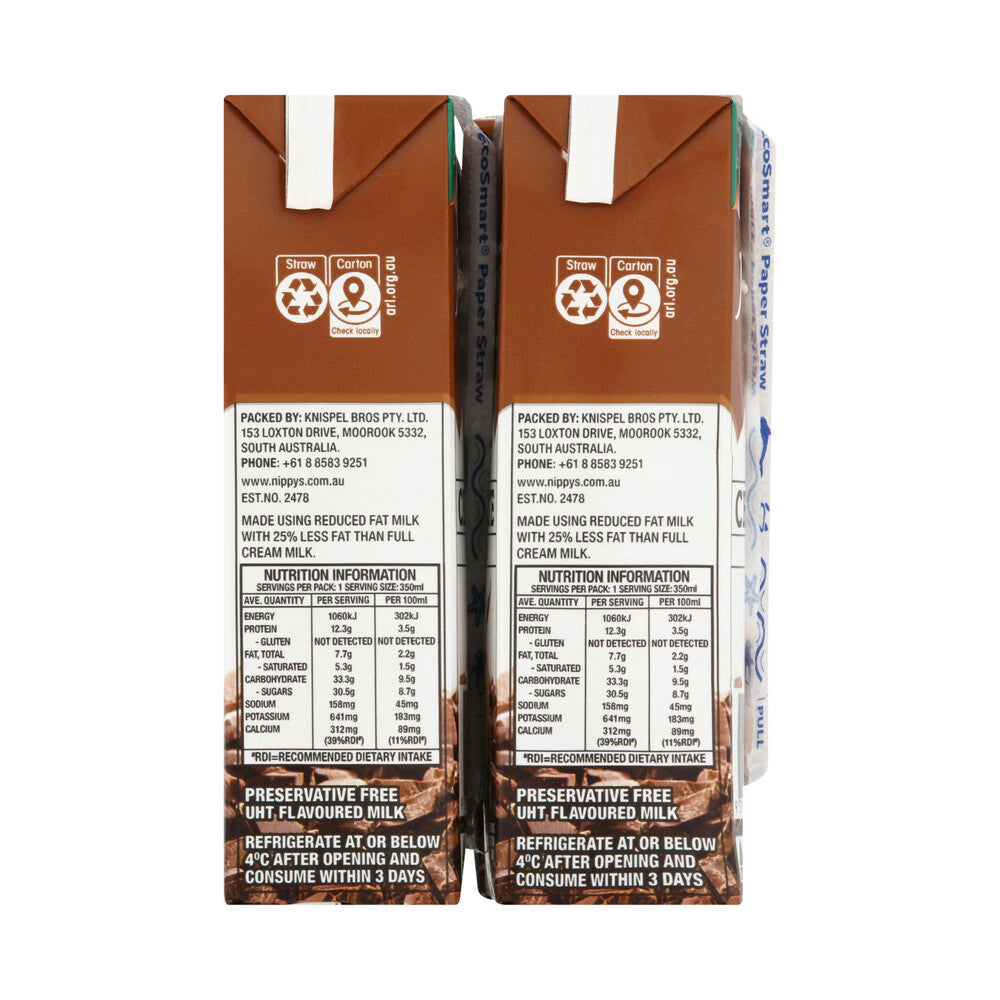 Nippy's Iced Chocolate Flavoured Milk 4x350mL - 1.4L