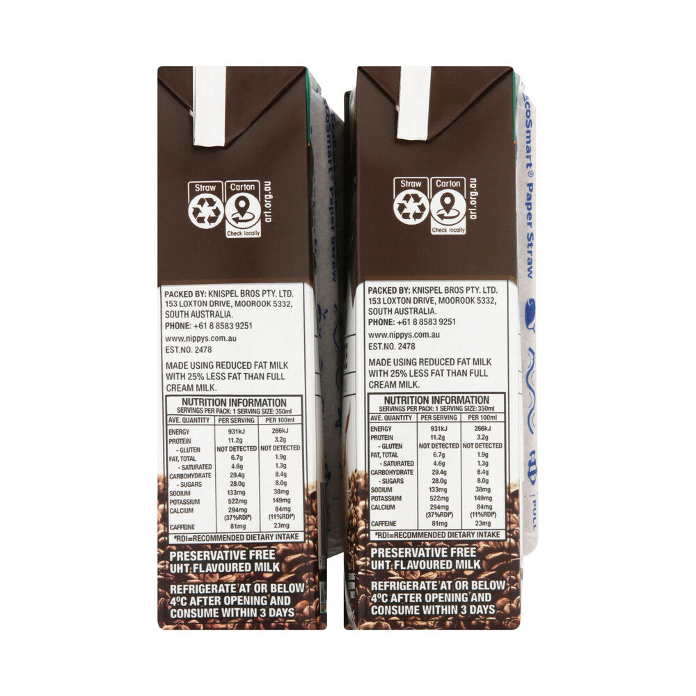 Nippy's Iced Coffee Flavoured Milk 4x350ml - 1.4L