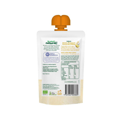 Little Bellies Organic Banana Pineapple & Coconut Pudding - 100GRAM