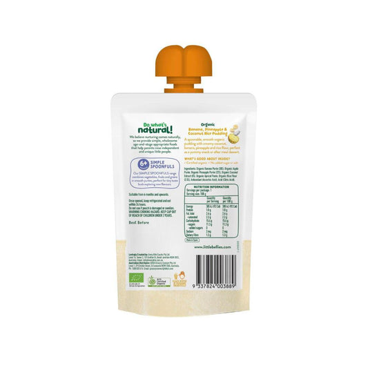 Little Bellies Organic Banana Pineapple & Coconut Pudding - 100GRAM