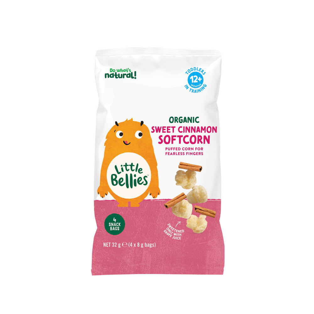 Little Bellies Organic Sweet Cinnamon Softcorn - 32g