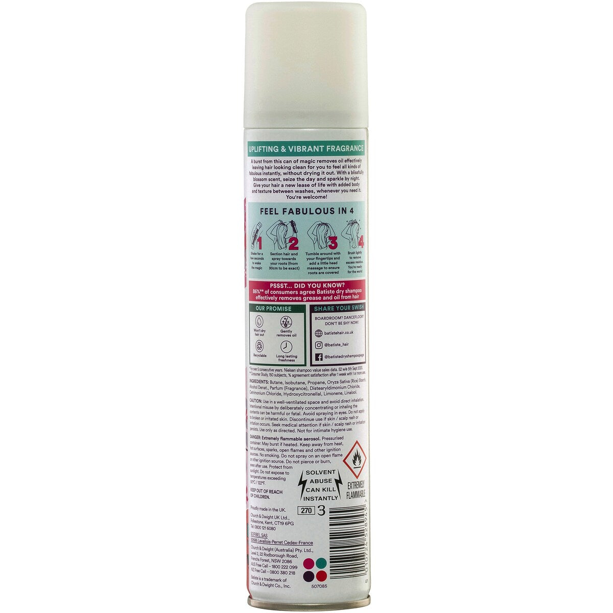 Batiste Limited Edition Eden Dry Shampoo 200mL