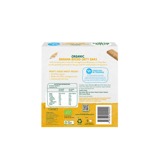 Little Bellies Organic Banana Bread Oaty Bars - 150g
