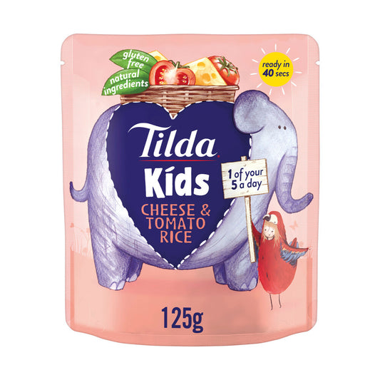 Tilda Kids Cheese & Tomato Rice Pouch - 125g