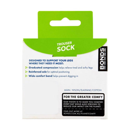 Sheer Relief Pantyhose Trouser Sock Black - 1 pack