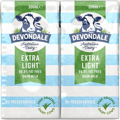Devondale Skim Milk Long Life Uht Milk 200ml X 6 Pack