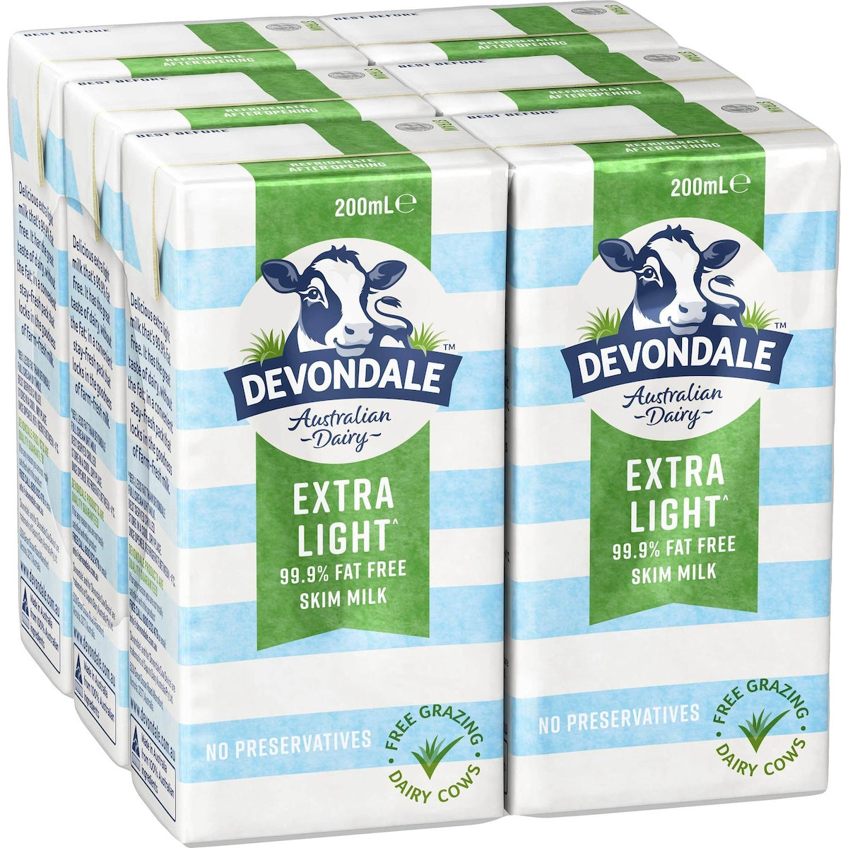 Devondale Skim Milk Long Life Uht Milk 200ml X 6 Pack