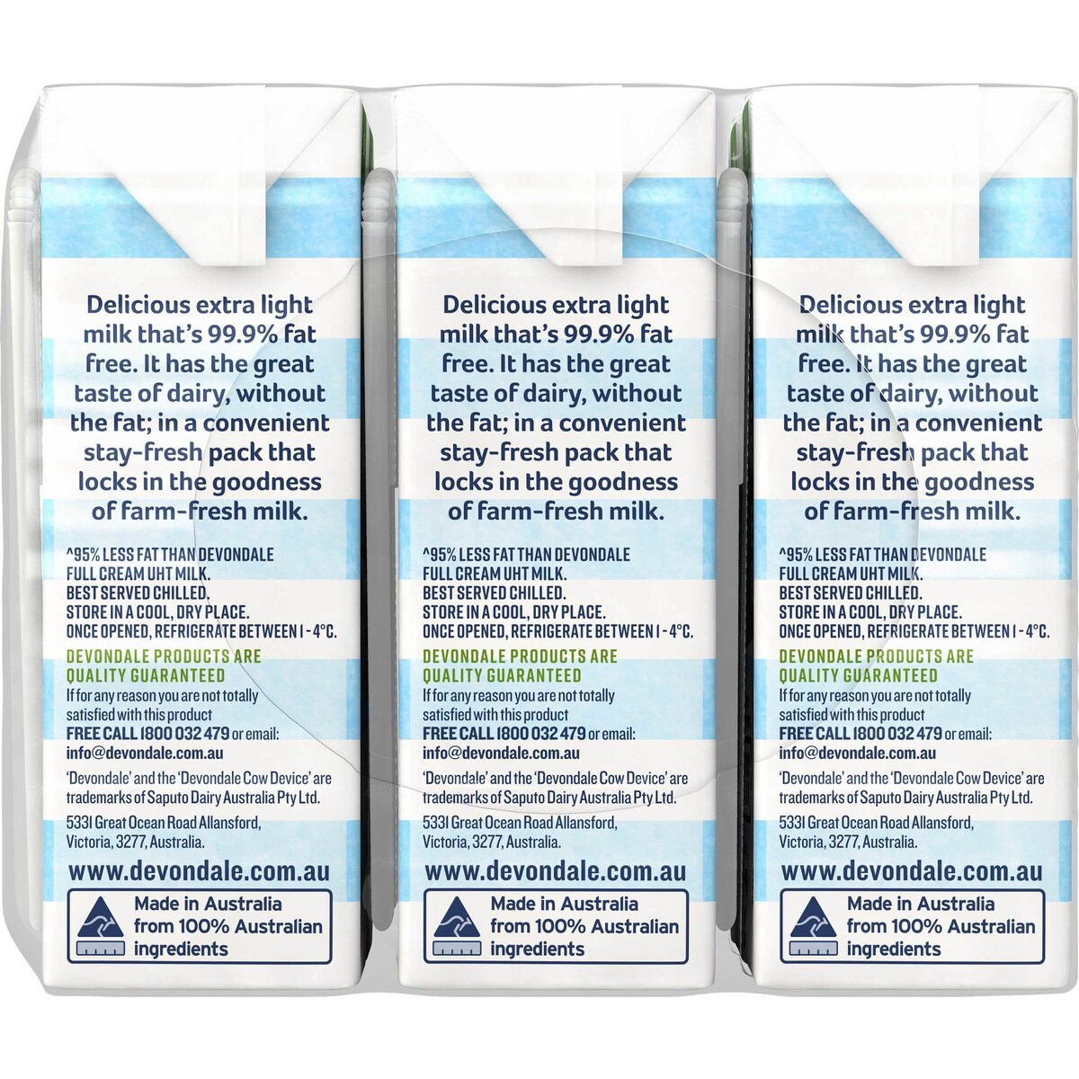 Devondale Skim Milk Long Life Uht Milk 200ml X 6 Pack