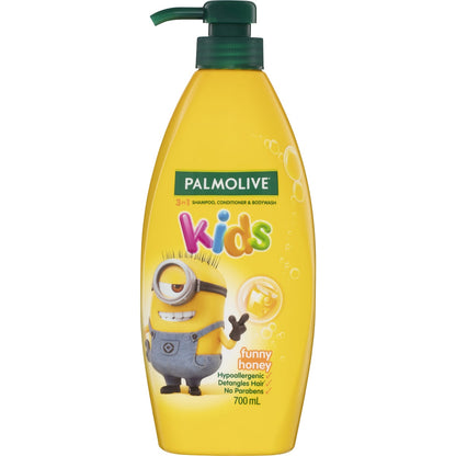 Palmolive Kids 3 In 1 Honey Shampoo Conditioner & Body Wash 700ml