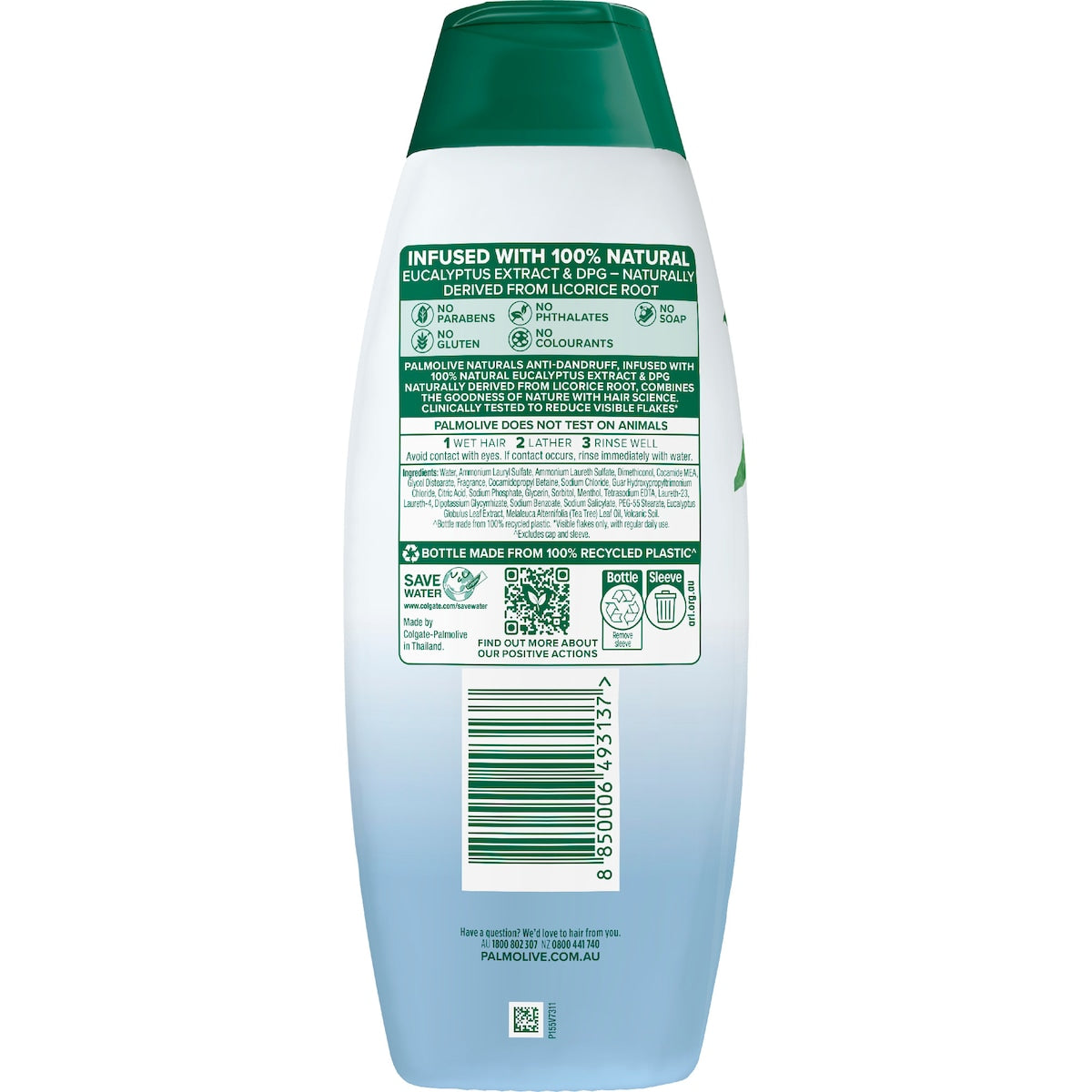 Palmolive Naturals Anti Dandruff Scalp 2 In 1 Shampoo & Conditioner 350ml