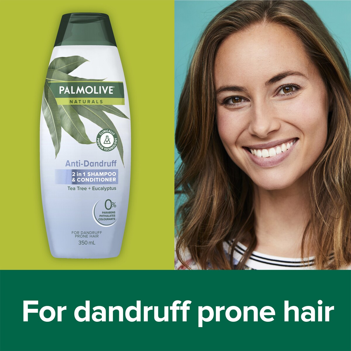 Palmolive 2In1 Shampoo & Conditioner Naturals Anti Dandruff 350mL