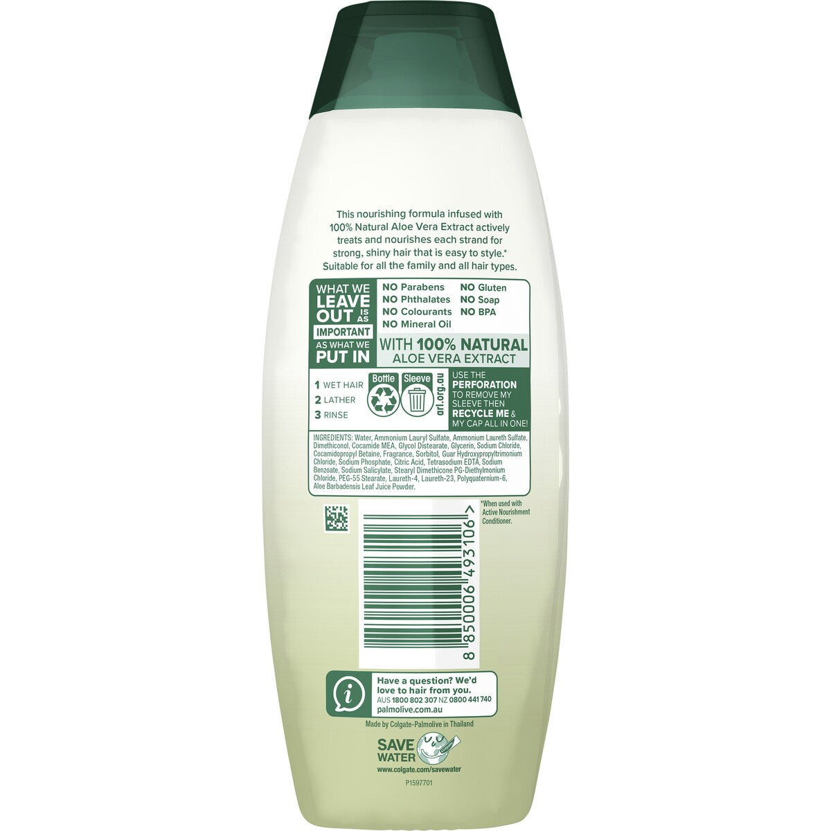 Palmolive Shampoo Naturals Active Nourishment 350mL