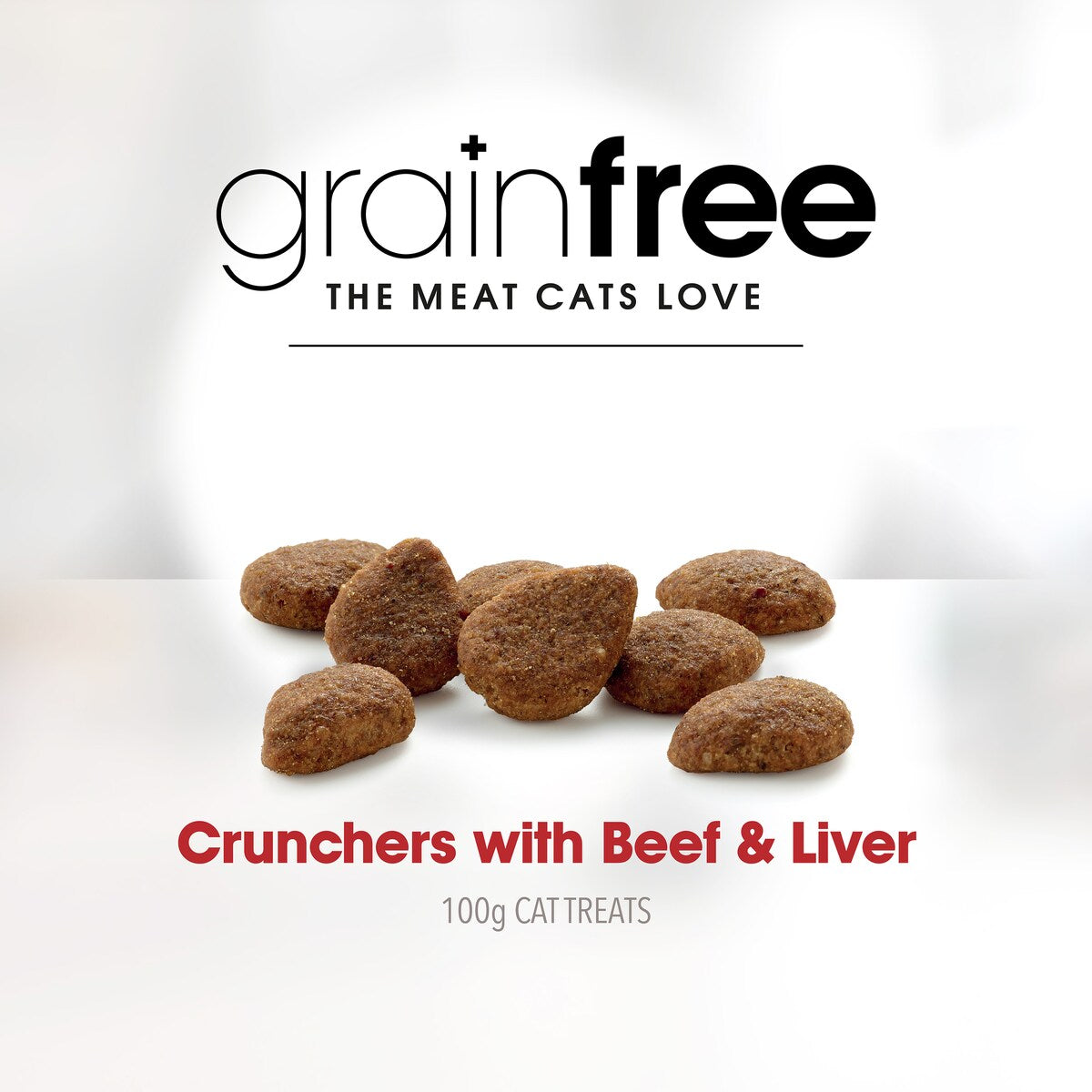 Fussy Cat Grain Free Crunchers Adult Cat Treats With Beef & Liver 100g