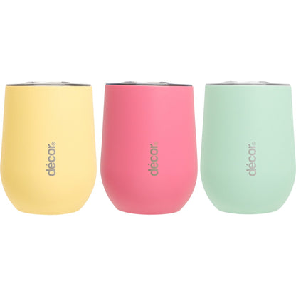 Decor Wine & Coffee Travel Cup Insulated Assorted 350ml Each
