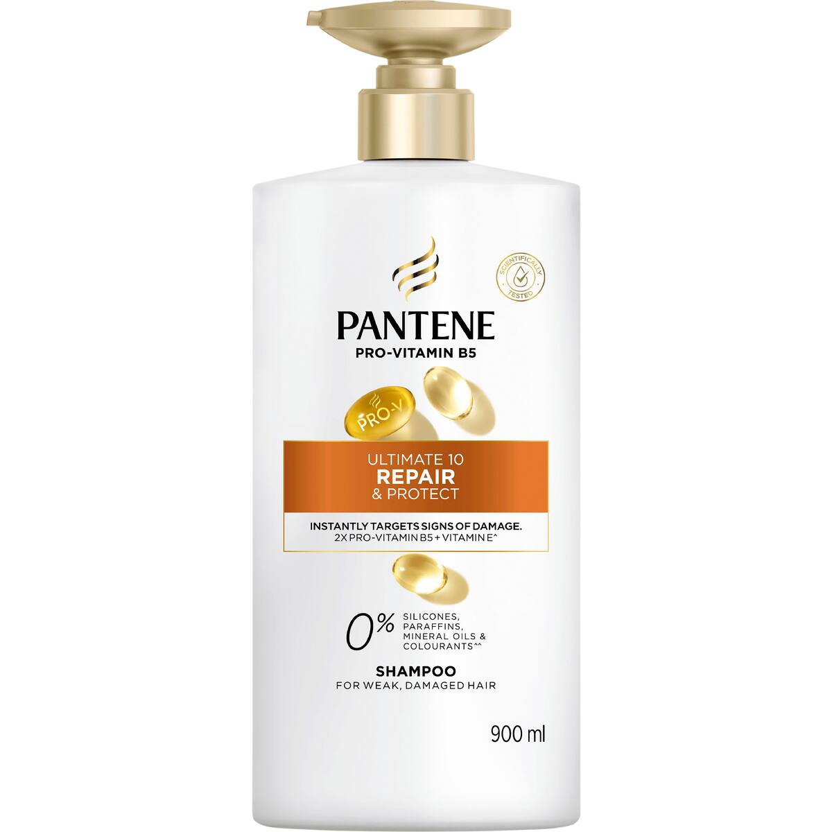 Pantene Ultimate 10 Repair & Protect Shampoo For Damage 900ml