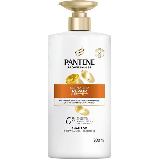 Pantene Ultimate 10 Repair & Protect Shampoo For Damage 900ml