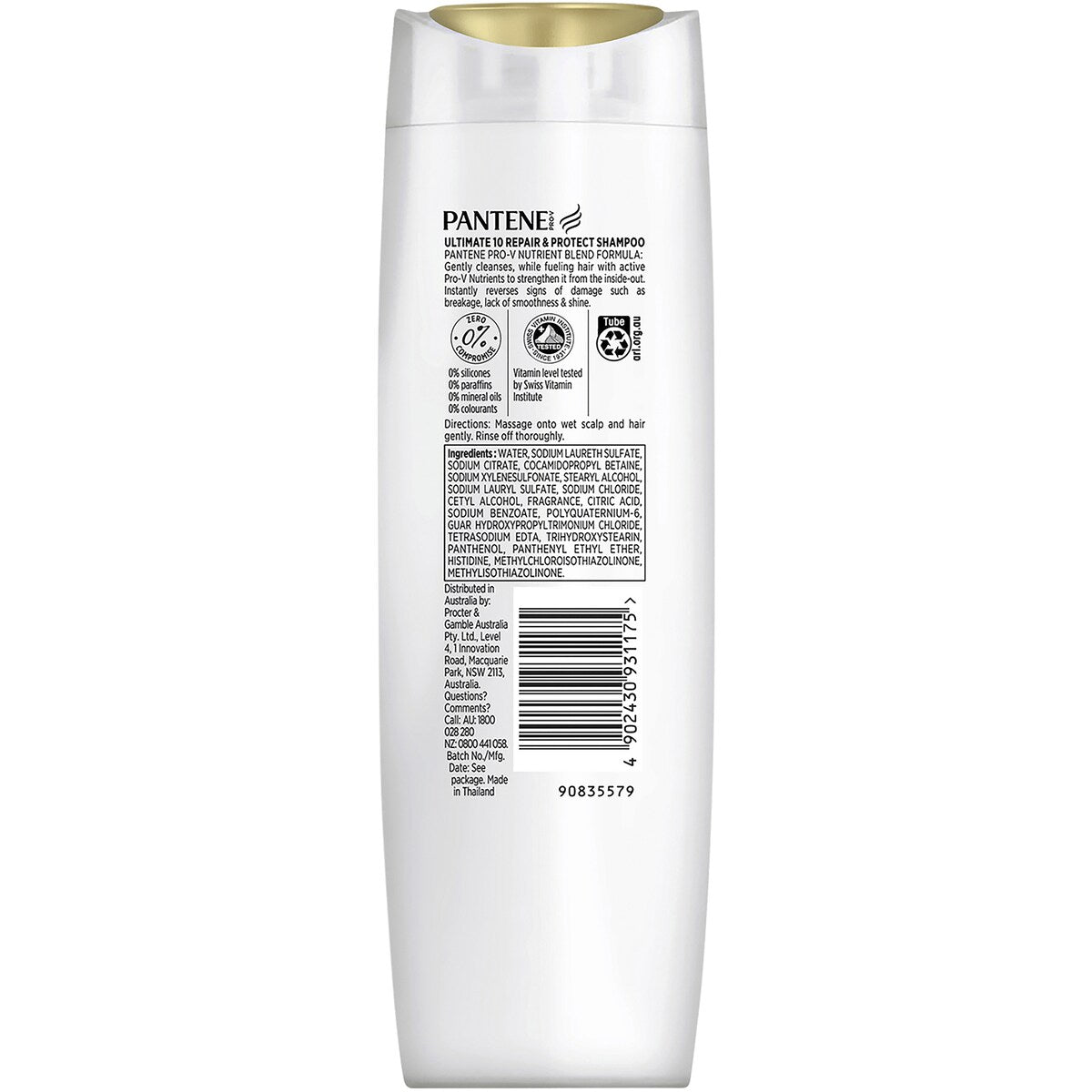 Pantene Ultimate 10 Repair & Protect Conditioner for Damage 900mL