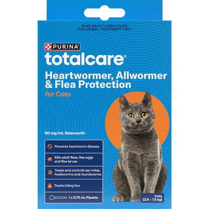 Total Care Heartwormer Allwormer & Flea Control For Cats Each