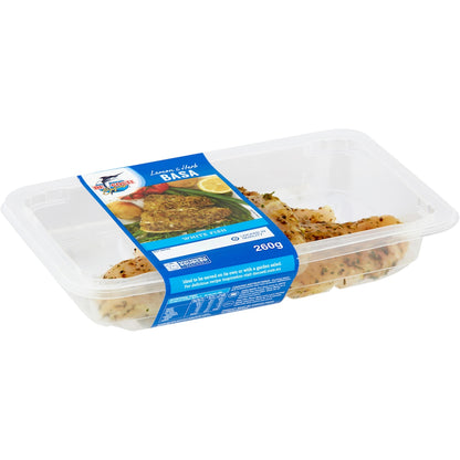 De Costi Seafoods Lemon & Herb Basa White Fish 260g