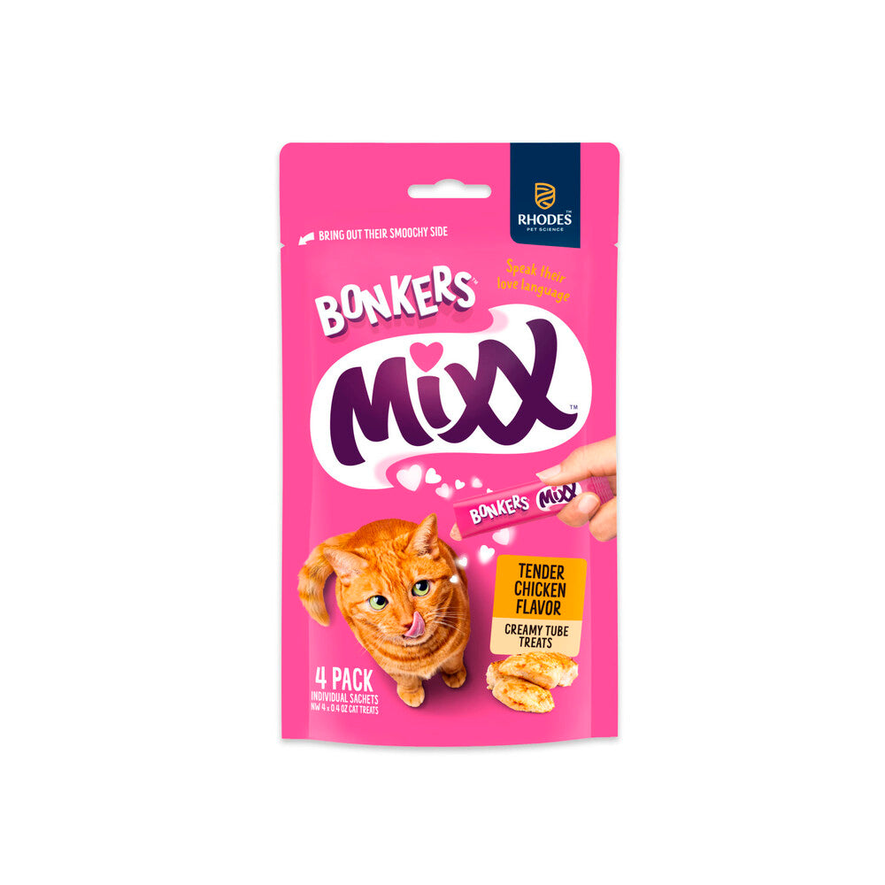 Bonkers Cat Treats Chicken 4 Pack | 48g