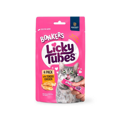 Bonkers Cat Treats Chicken 4 Pack - 48g