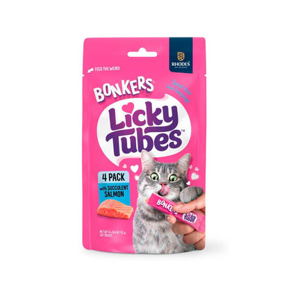Bonkers Cat Treats Salmon 4 Pack - 48g