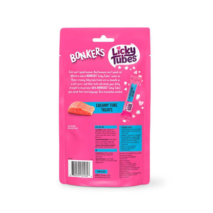 Bonkers Cat Treats Salmon 4 Pack - 48g