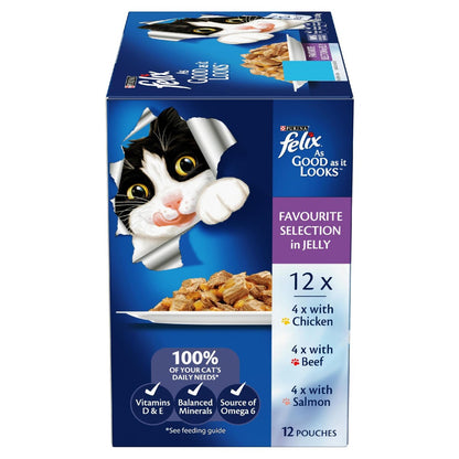Felix As Good As It Looks Favourite Selection Wet Cat Food 85g X12 Pack