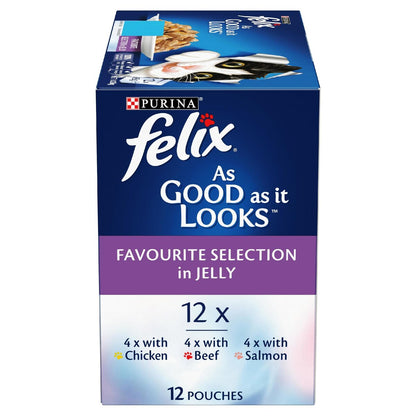 Felix As Good As It Looks Favourite Selection Wet Cat Food 85g X12 Pack